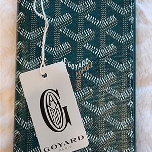 Goyard Emerald and Ivory Passport Holder